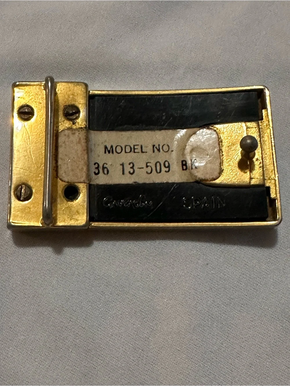 Givenchy 4G Logo Belt Buckle - Gold & Black Enamel Hardware